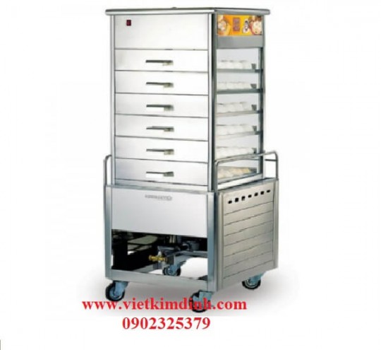 Tủ hấp bánh bao bằng gas